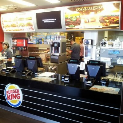 Comptoir de Burger King à lausanne