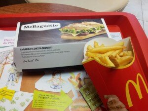 Mac baguette et frites