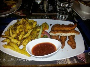 Chicken fingers au Café des Artisans