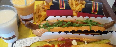 Un plateau de chez unique hot-dog