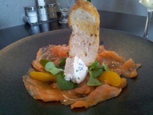 Graved Lachs à l'Auberge de la Couronne 