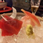 Sashimi de thon et saumon