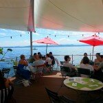 Terrasse à l'ombre aux Bains des dames à Neuchâtel