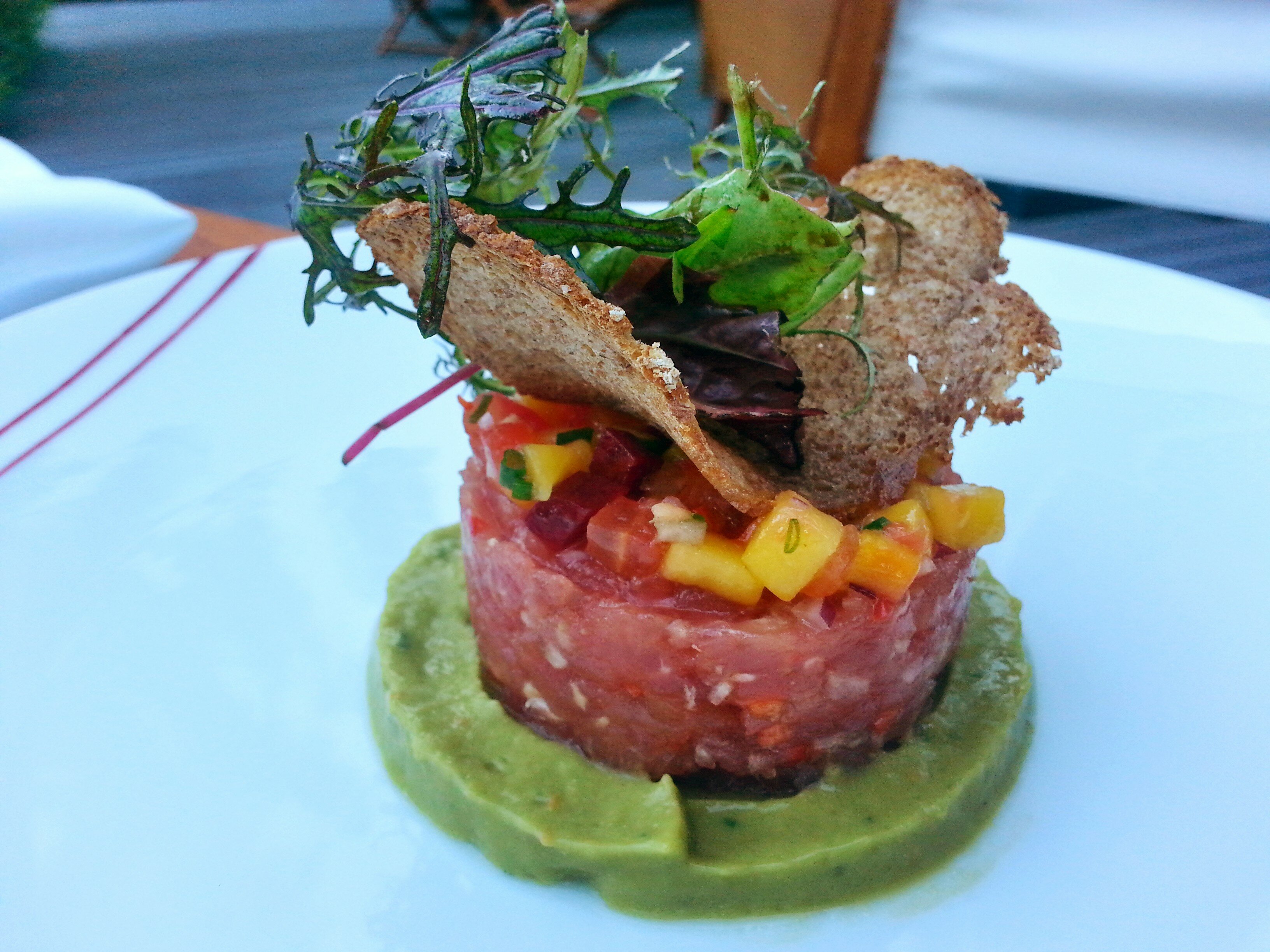 Tartare de thon rouge au Woods à Genève