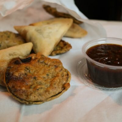 Pakoras et samosas au Maharaja