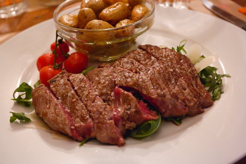 Tagliata de manzo au Bellini