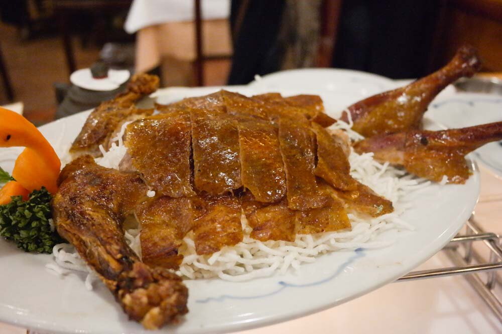 Plat de canard laqué au Canard Pékinois à Lausanne